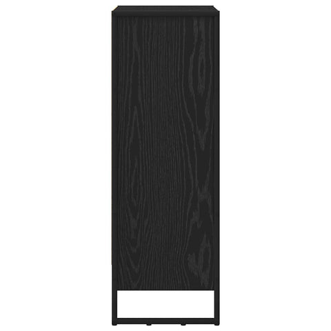 vidaXL Book Cabinet Black Oak 60 x 30 x 86.5 cm Engineered Wood