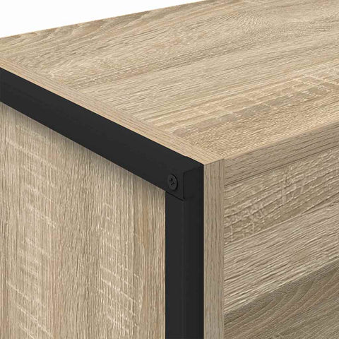 vidaXL Book Cabinet Sonoma 60 x 30 x 86.5 cm Engineered Wood