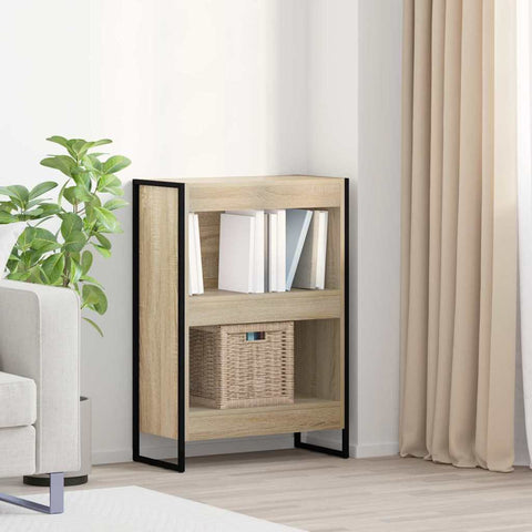 vidaXL Book Cabinet Sonoma 60 x 30 x 86.5 cm Engineered Wood