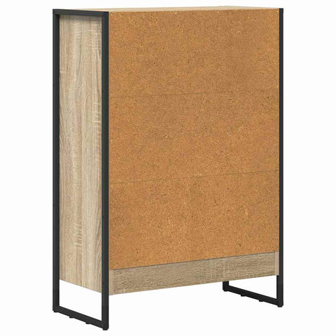 vidaXL Book Cabinet Sonoma 60 x 30 x 86.5 cm Engineered Wood