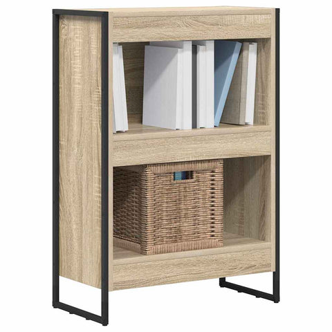vidaXL Book Cabinet Sonoma 60 x 30 x 86.5 cm Engineered Wood