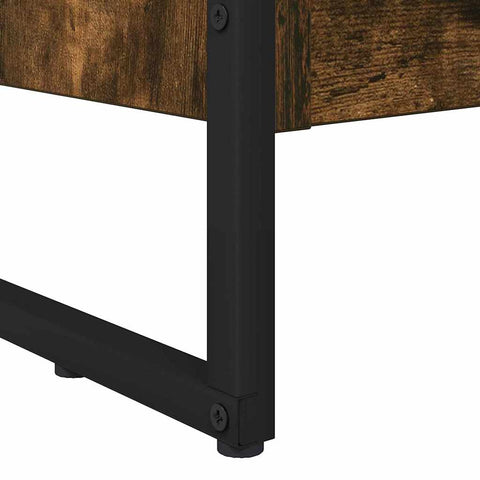 vidaXL Book Cabinet Smoke Oak 60 x 30 x 86.5 cm Engineered Wood