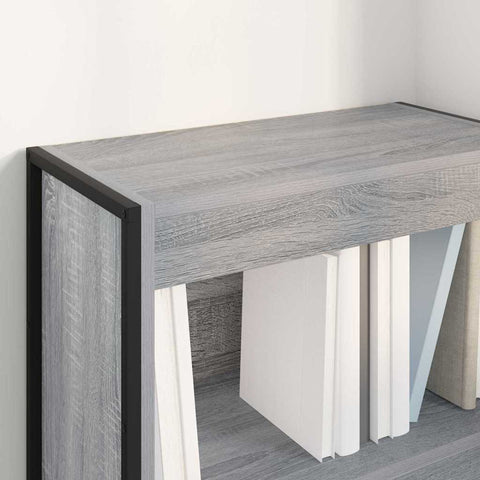 vidaXL Book Cabinet Grey Sonoma 60 x 30 x 86.5 cm Engineered Wood