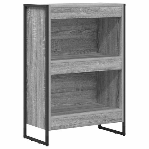 vidaXL Book Cabinet Grey Sonoma 60 x 30 x 86.5 cm Engineered Wood