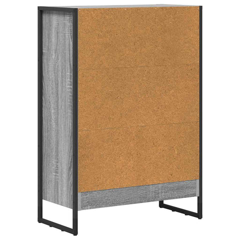 vidaXL Book Cabinet Grey Sonoma 60 x 30 x 86.5 cm Engineered Wood