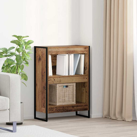 vidaXL Book Cabinet Old Wood 60 x 30 x 86.5 cm Engineered Wood