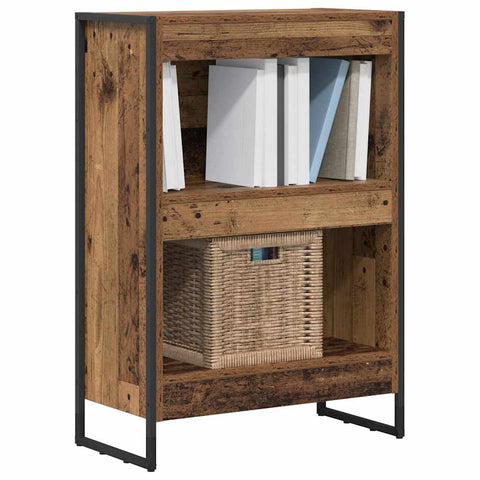 vidaXL Book Cabinet Old Wood 60 x 30 x 86.5 cm Engineered Wood