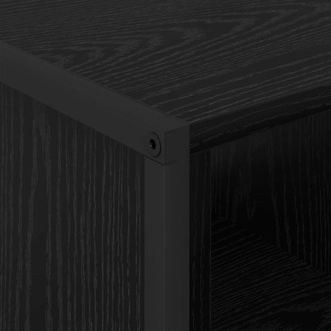 vidaXL Coffee Table Black Oak 80 x 50 x 40 cm Engineered Wood