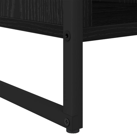 vidaXL Coffee Table Black Oak 80 x 50 x 40 cm Engineered Wood