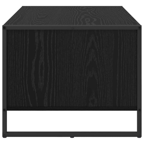 vidaXL Coffee Table Black Oak 80 x 50 x 40 cm Engineered Wood