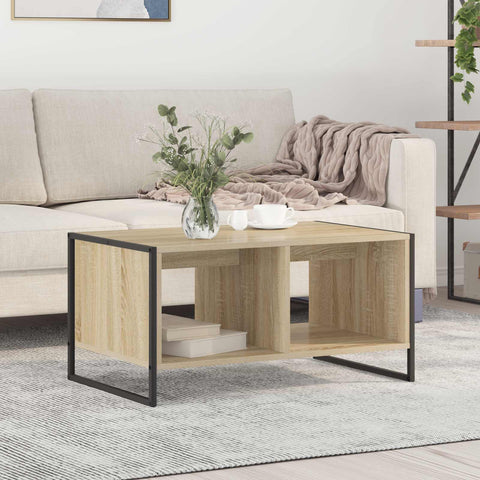 vidaXL Coffee Table Sonoma 80 x 50 x 40 cm Engineered Wood