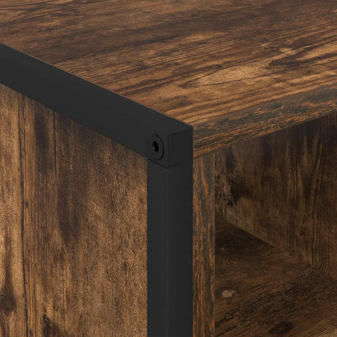 vidaXL Coffee Table Smoke Oak 80 x 50 x 40 cm Engineered Wood