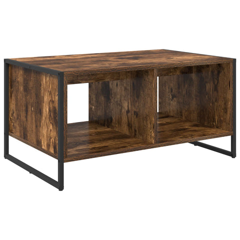 vidaXL Coffee Table Smoke Oak 80 x 50 x 40 cm Engineered Wood