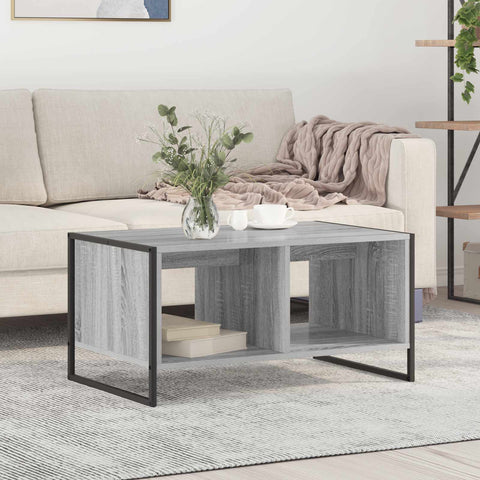 vidaXL Coffee Table Grey Sonoma 80 x 50 x 40 cm Engineered Wood