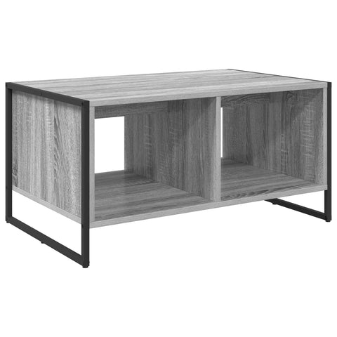 vidaXL Coffee Table Grey Sonoma 80 x 50 x 40 cm Engineered Wood