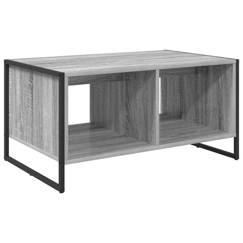 vidaXL Coffee Table Grey Sonoma 80 x 50 x 40 cm Engineered Wood