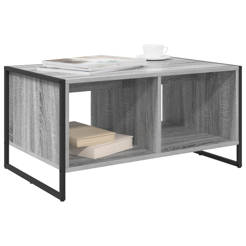 vidaXL Coffee Table Grey Sonoma 80 x 50 x 40 cm Engineered Wood