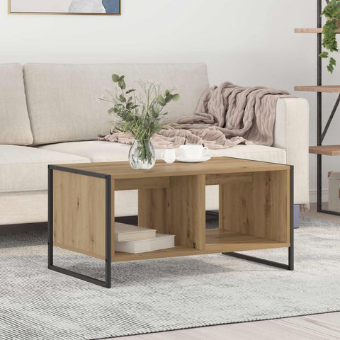 vidaXL Coffee Table Artisian Oak 80 x 50 x 40 cm Engineered Wood