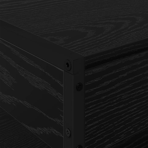 vidaXL Coffee Table Black Oak 80 x 50 x 40 cm Engineered Wood