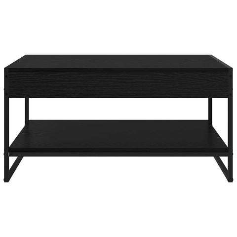 vidaXL Coffee Table Black Oak 80 x 50 x 40 cm Engineered Wood