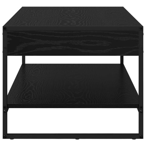 vidaXL Coffee Table Black Oak 80 x 50 x 40 cm Engineered Wood