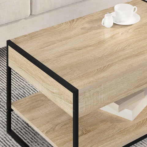 vidaXL Coffee Table Sonoma 80 x 50 x 40 cm Engineered Wood