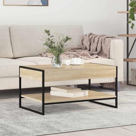 vidaXL Coffee Table Sonoma 80 x 50 x 40 cm Engineered Wood