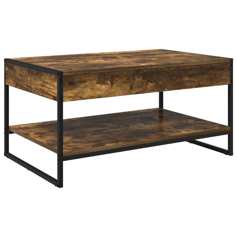 vidaXL Coffee Table Smoke Oak 80 x 50 x 40 cm Engineered Wood
