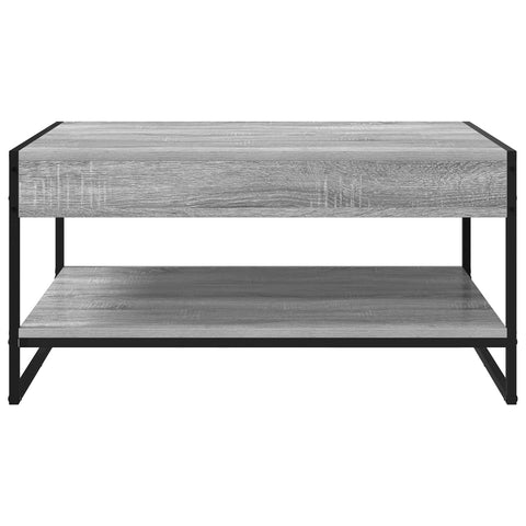 vidaXL Coffee Table Grey Sonoma 80 x 50 x 40 cm Engineered Wood