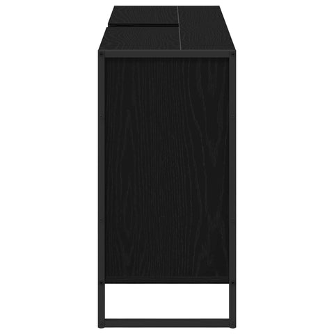 vidaXL Bathroom Cabinet Black Oak 60 x 30 x 60 cm Engineered Wood