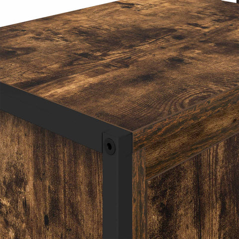 vidaXL Bathroom Cabinet Smoke Oak 60 x 30 x 60 cm Engineered Wood