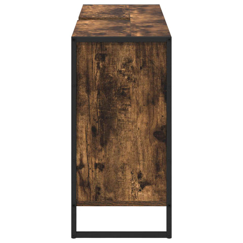 vidaXL Bathroom Cabinet Smoke Oak 60 x 30 x 60 cm Engineered Wood