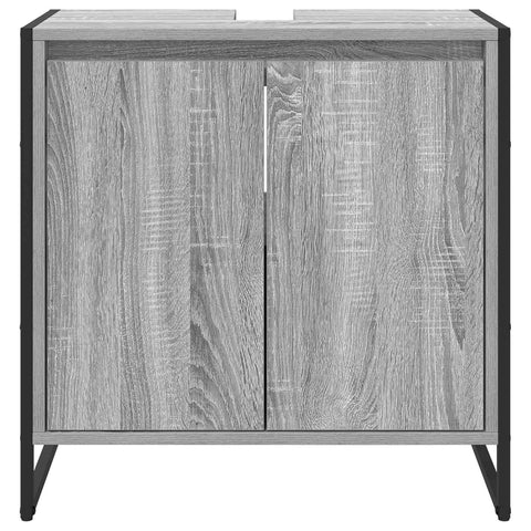 vidaXL Bathroom Cabinet Grey Sonoma 60 x 30 x 60 cm Engineered Wood
