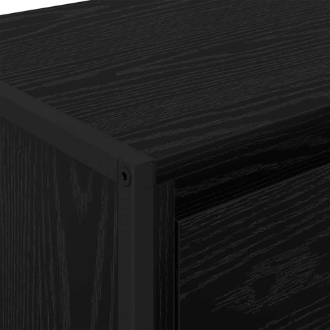 vidaXL Sideboard Black Oak 43 x 36 x 75.5 cm Engineered Wood