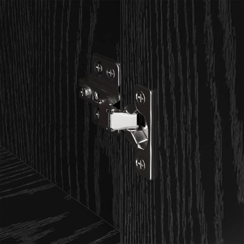 vidaXL Sideboard Black Oak 43 x 36 x 75.5 cm Engineered Wood