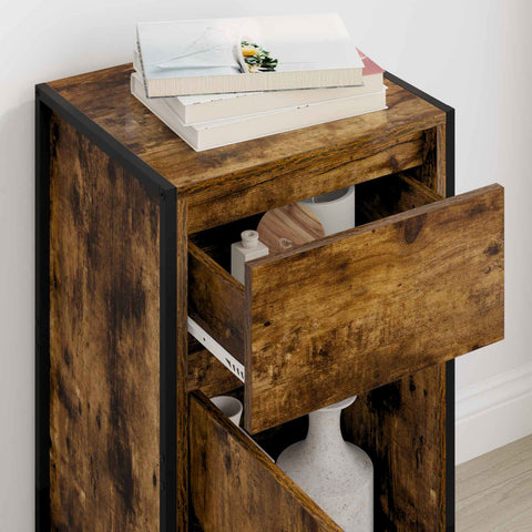 vidaXL Sideboard Smoke Oak 43 x 36 x 75.5 cm Engineered Wood