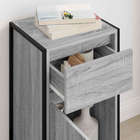 vidaXL Sideboard Grey Sonoma 43 x 36 x 75.5 cm Engineered Wood