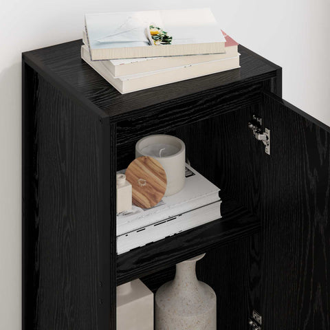 vidaXL Sideboard Black Oak 43 x 36 x 75.5 cm Engineered Wood