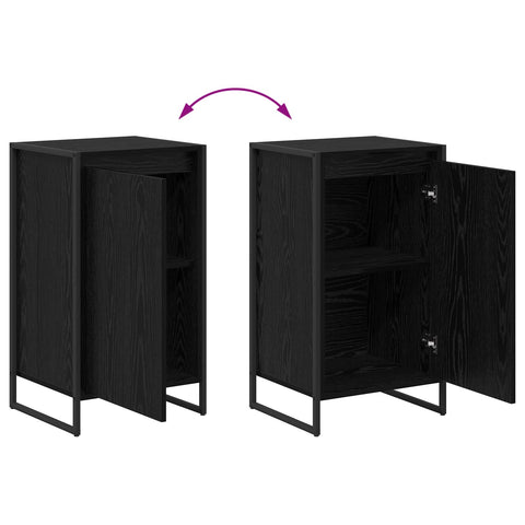 vidaXL Sideboard Black Oak 43 x 36 x 75.5 cm Engineered Wood