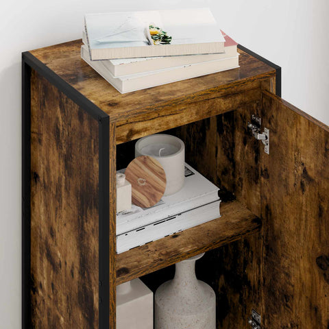 vidaXL Sideboard Smoke Oak 43 x 36 x 75.5 cm Engineered Wood