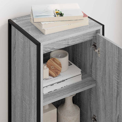 vidaXL Sideboard Grey Sonoma 43 x 36 x 75.5 cm Engineered Wood