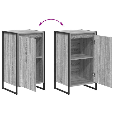 vidaXL Sideboard Grey Sonoma 43 x 36 x 75.5 cm Engineered Wood