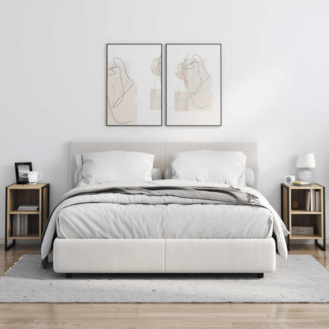 vidaXL Bedside Table 2 pcs Sonoma 39.5 x 30 x 50 cm Engineered Wood