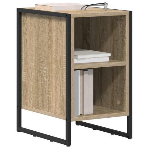vidaXL Bedside Table 2 pcs Sonoma 39.5 x 30 x 50 cm Engineered Wood