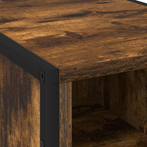 vidaXL Bedside Table 2 pcs Smoke Oak 39.5 x 30 x 50 cm Engineered Wood