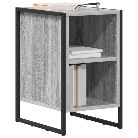 vidaXL Bedside Table 2 pcs Grey Sonoma 39.5 x 30 x 50 cm