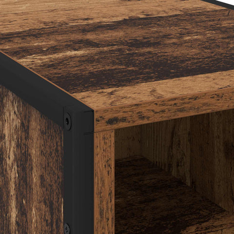 vidaXL Bedside Table 2 pcs Old Wood 39.5 x 30 x 50 cm Engineered Wood