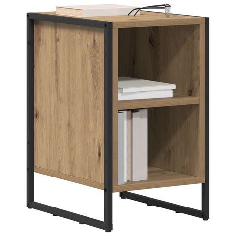 vidaXL Bedside Table Artisian Oak 39.5 x 30 x 50 cm Engineered Wood