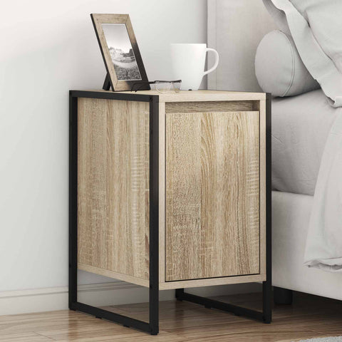 vidaXL Bedside Table 2 pcs Sonoma 39.5 x 30 x 50 cm Engineered Wood