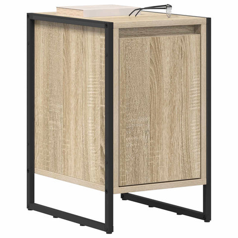 vidaXL Bedside Table 2 pcs Sonoma 39.5 x 30 x 50 cm Engineered Wood